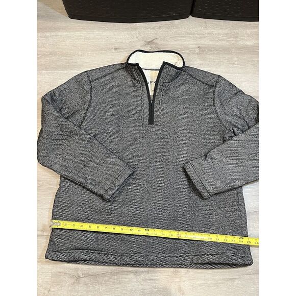 Orvis Men's Fleece Lined Quarter 1/4‎ Zip Pullover Sweater, Gray Size Large - Picture 3 of 6